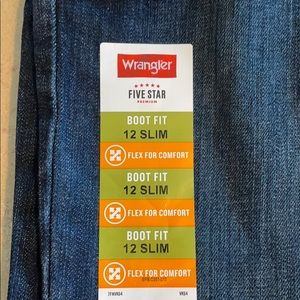 Boys 12 Slim Boot Fit NWT